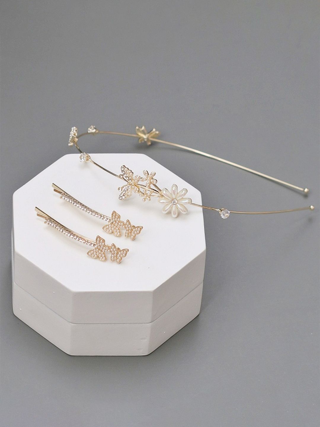 Yellow Bee Set of 3 Embellished Hair Accessory-picture-17
