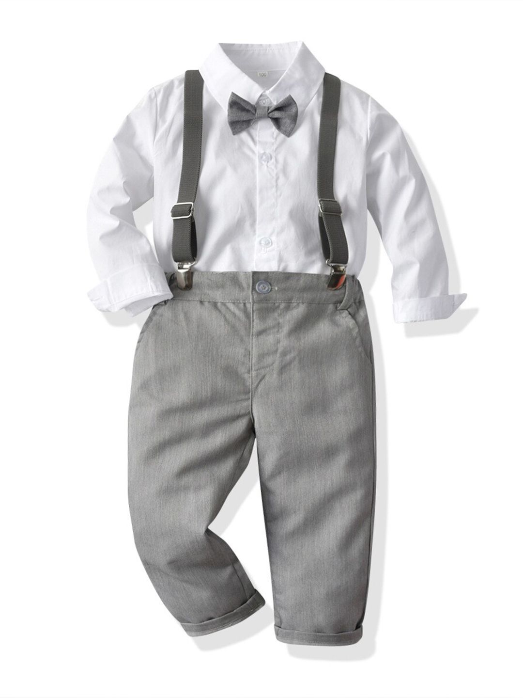 StyleCast Boys Grey Shirt With Trousers-picture-34