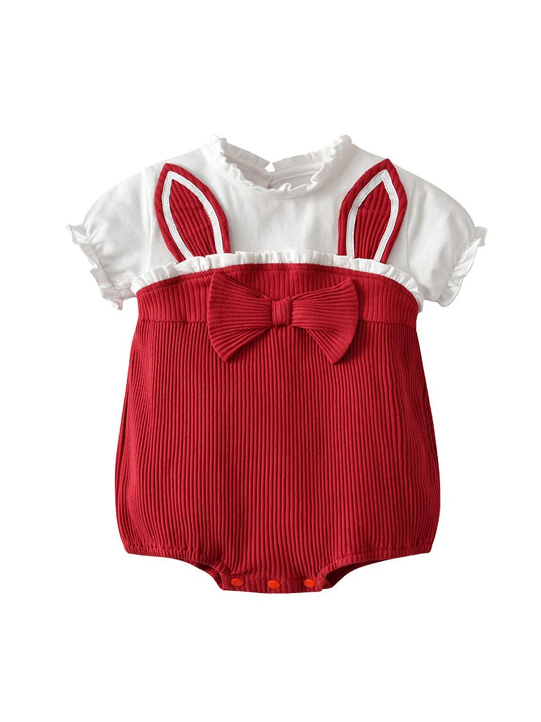 StyleCast Infants Girls Red Self Design Cotton Bodysuit-picture-50