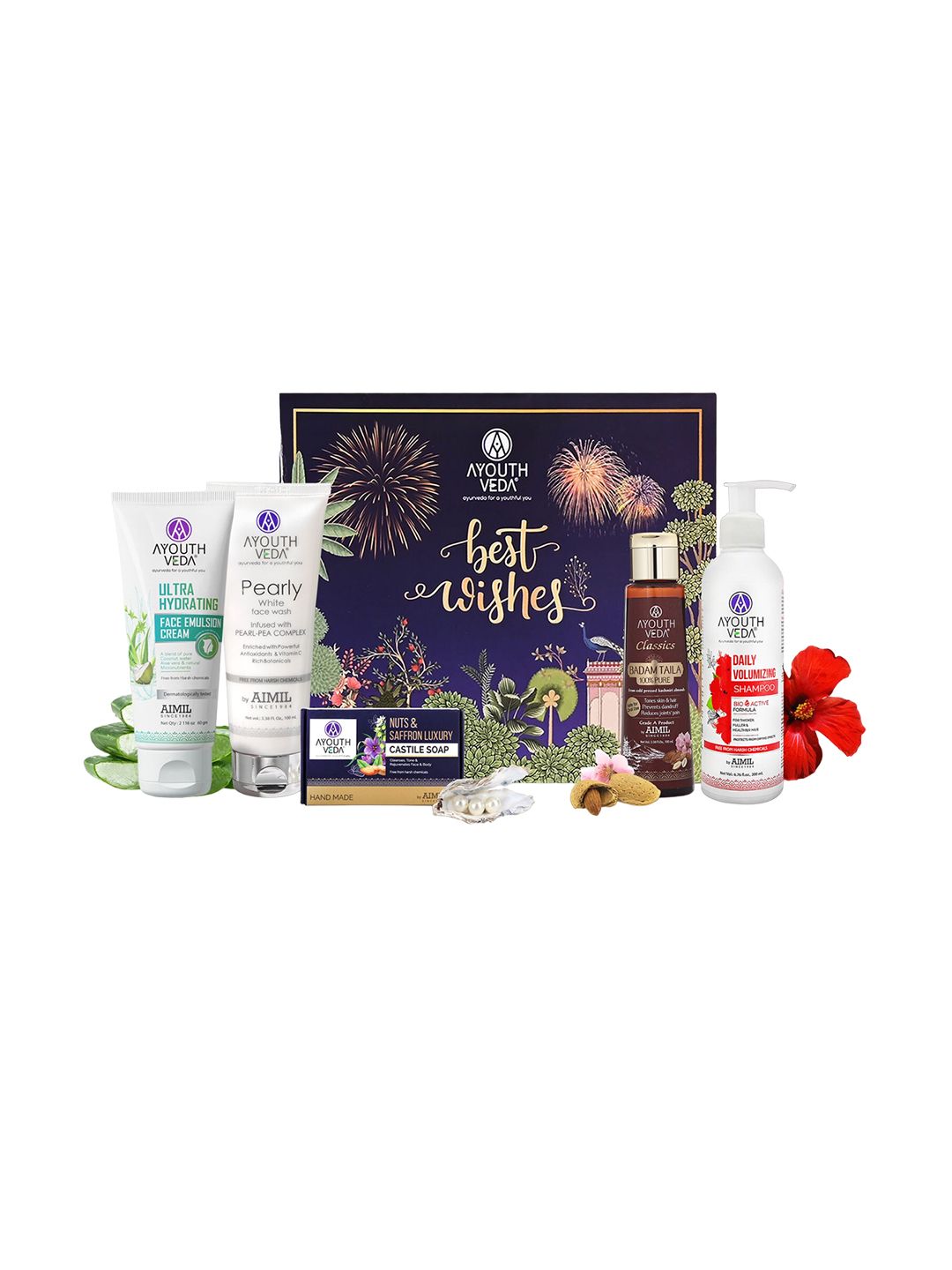 AYOUTHVEDA Set Of 5 Best Wishes Bath & Body Gift Set-picture-22