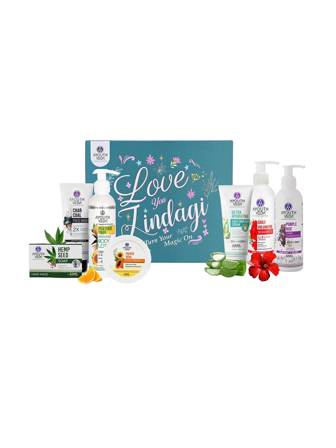 AYOUTHVEDA Glow & Shine Bath & Body Gift Hamper Kit-image-27