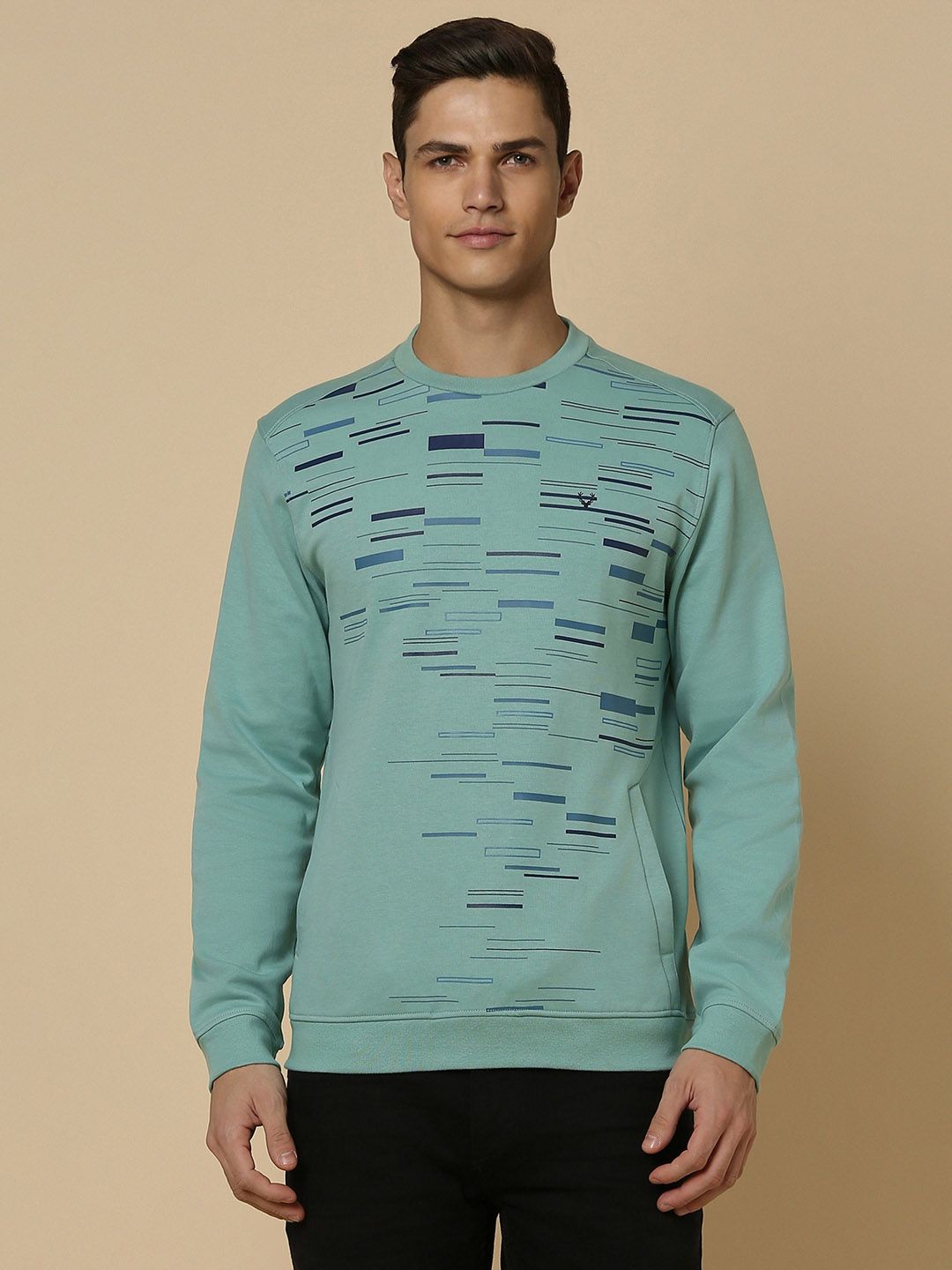 Allen Solly Men Green Printed Sweatshirt-picture-18