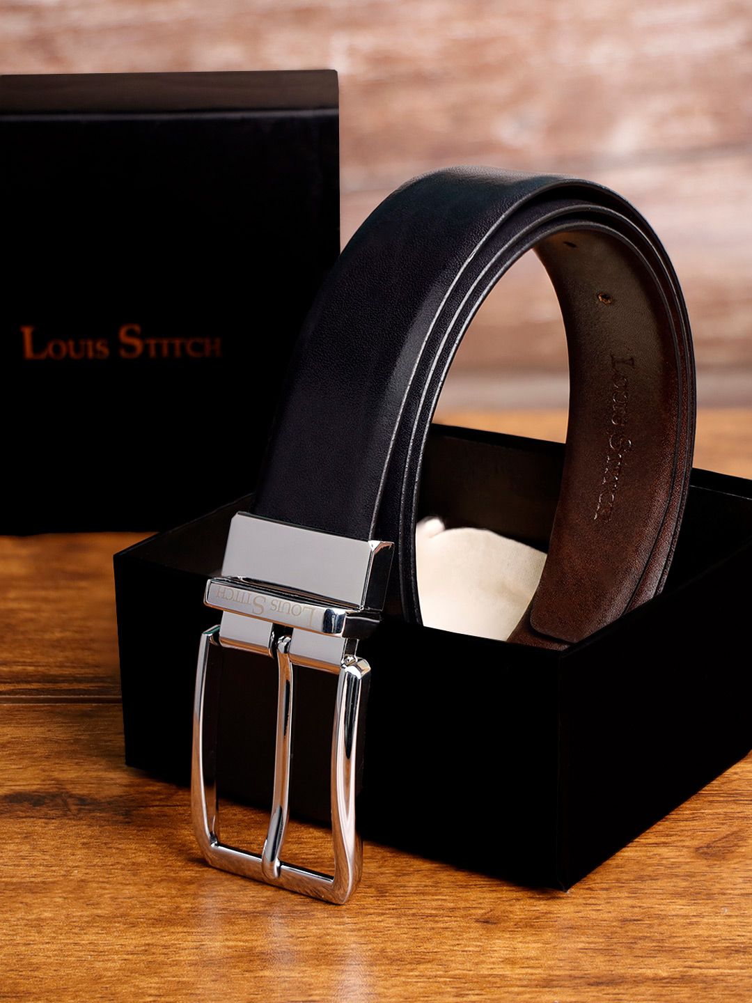 LOUIS STITCH Men Leather Reversible Formal Belt-picture-23