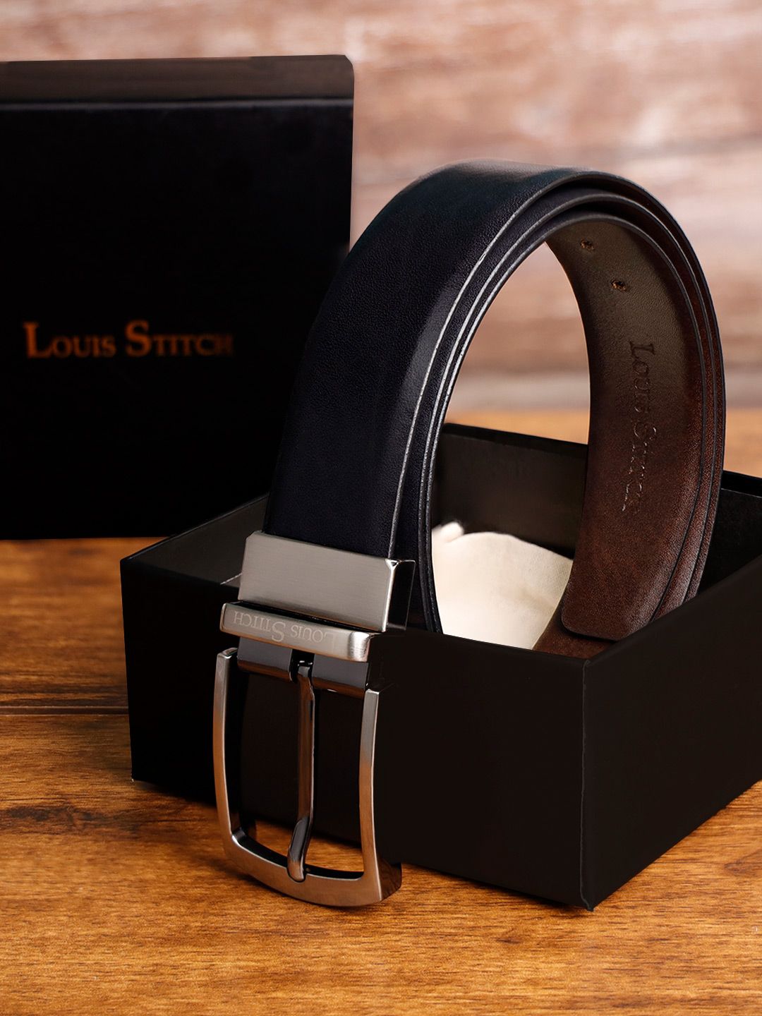 LOUIS STITCH Men Leather Reversible Formal Belt-picture-25