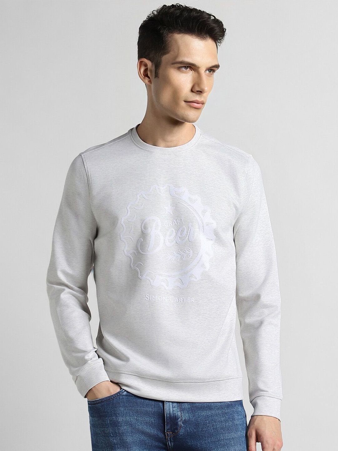 SIMON CARTER LONDON Typography Printed Pullover-picture-20