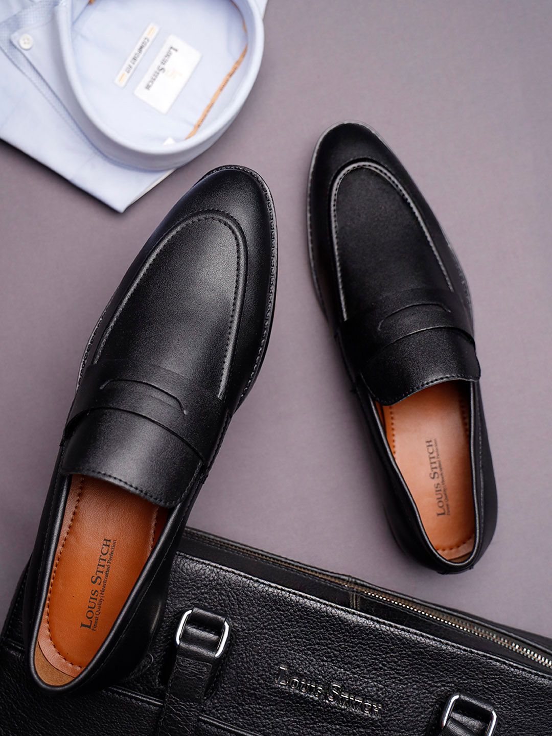 louis stitch Men Leatherette Moccasins Formal Shoes-picture-30