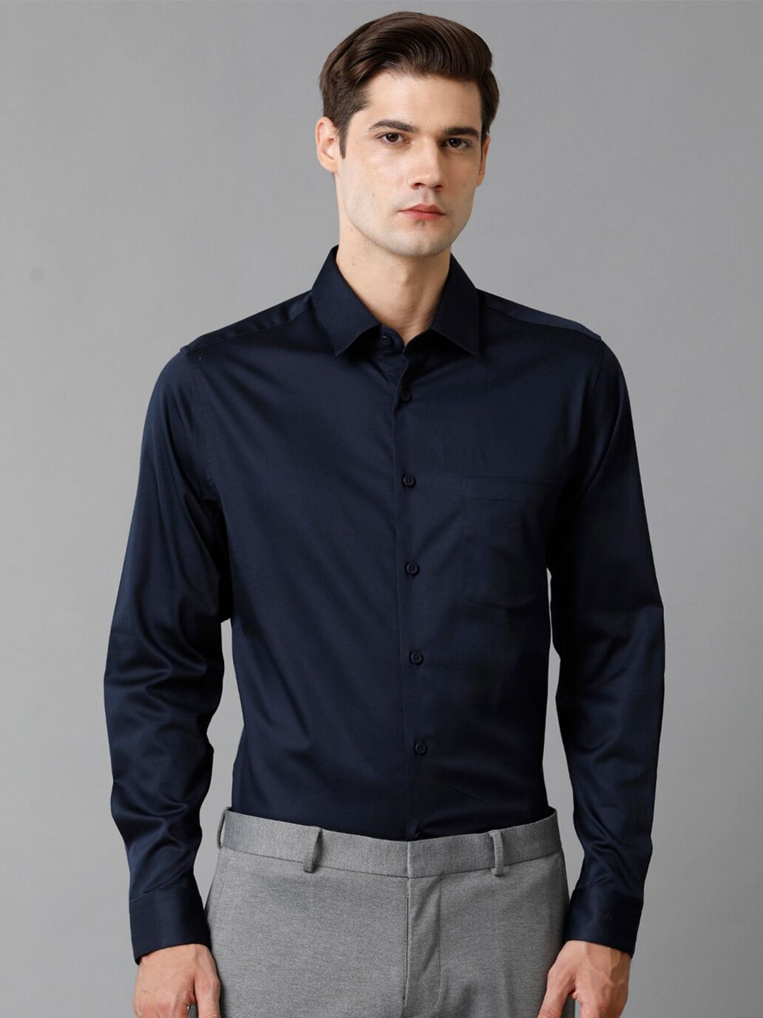 Aldeno Slim Fit Satin Formal Shirt-picture-23