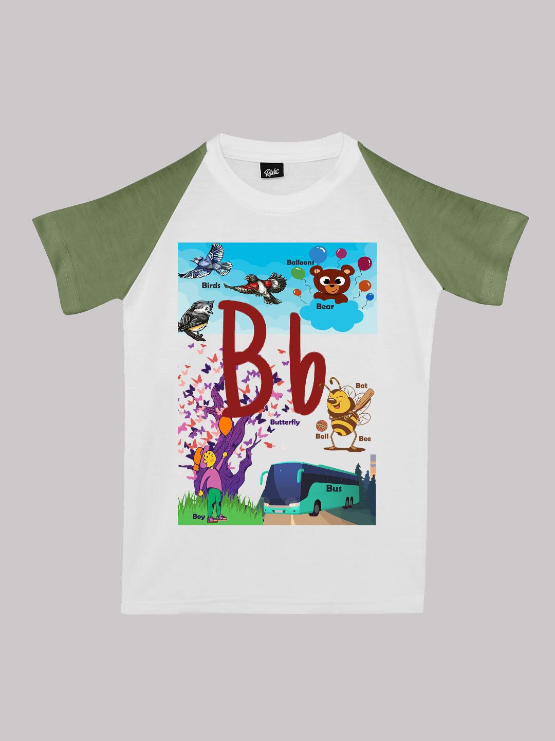 RISH Boys Graphic Printed Raglan Sleeves Cotton Regular Fit T-shirt-picture-32