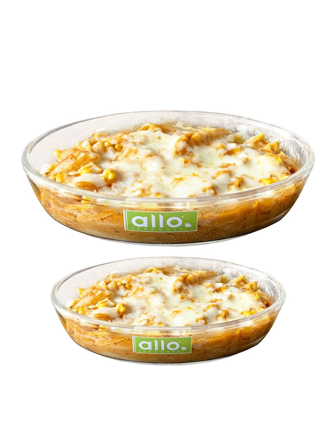 Allo 2 Pieces Transparent Oval Dishwasher and Microwave Safe Baking Dish-picture-57