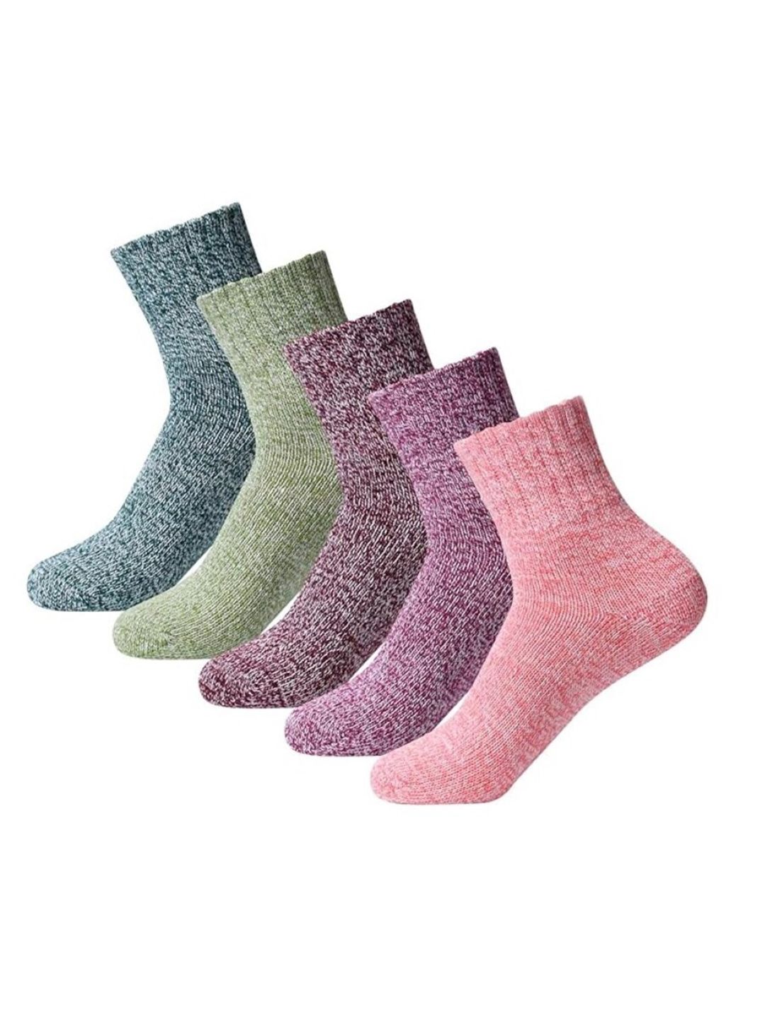 EL REGALO Pack of 5 Soft Calf Length Socks-picture-42