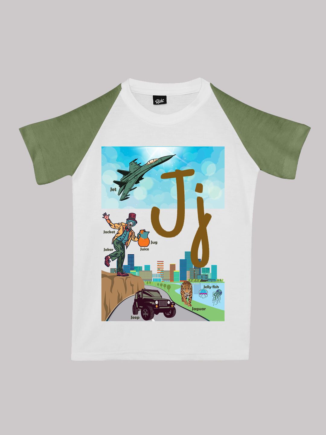 RISH Boys Typography Printed Raglan Sleeves Cotton Regular T-shirt-picture-34