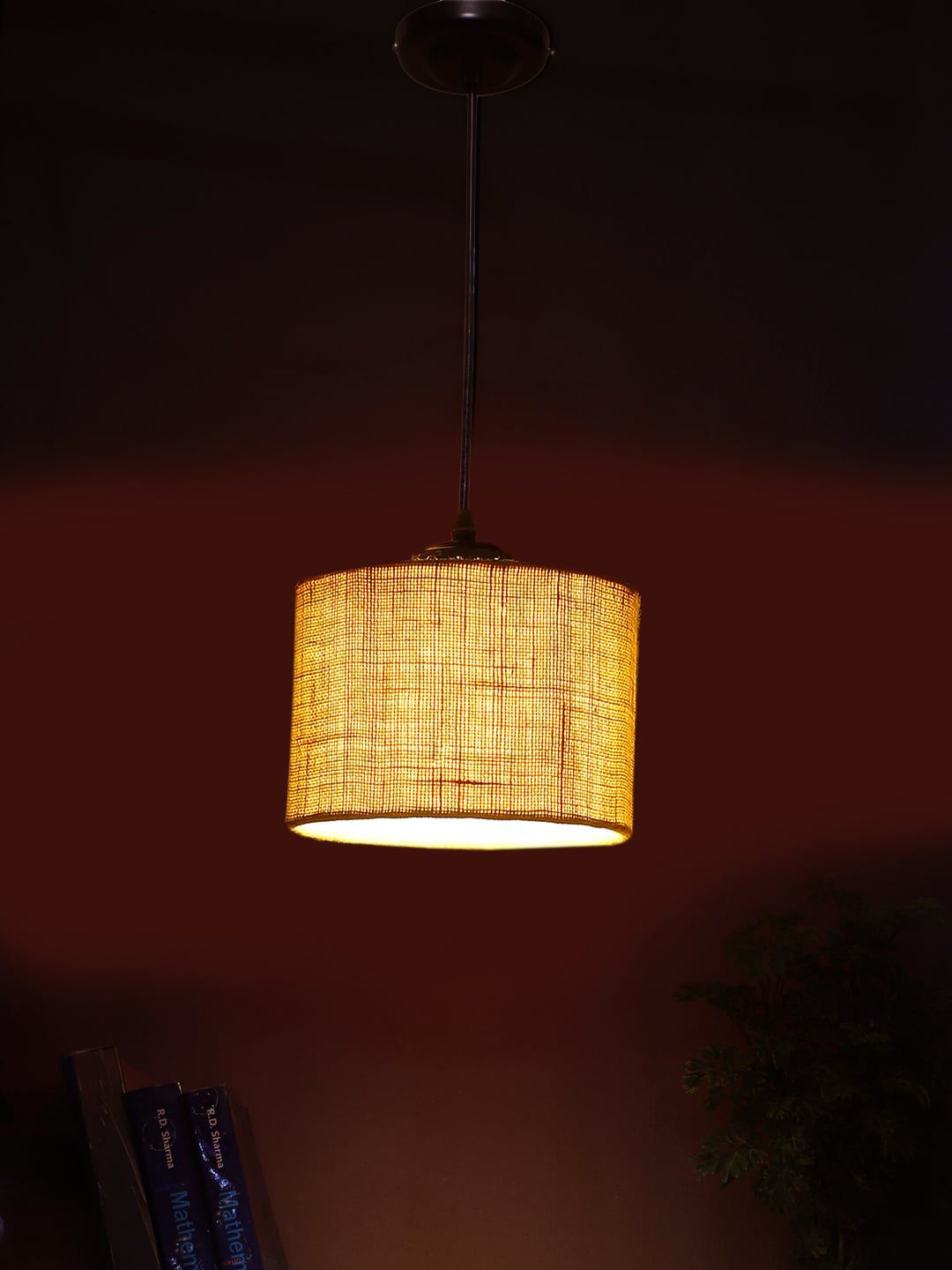 Devansh Yellow Textured Ceiling Lamp-picture-32