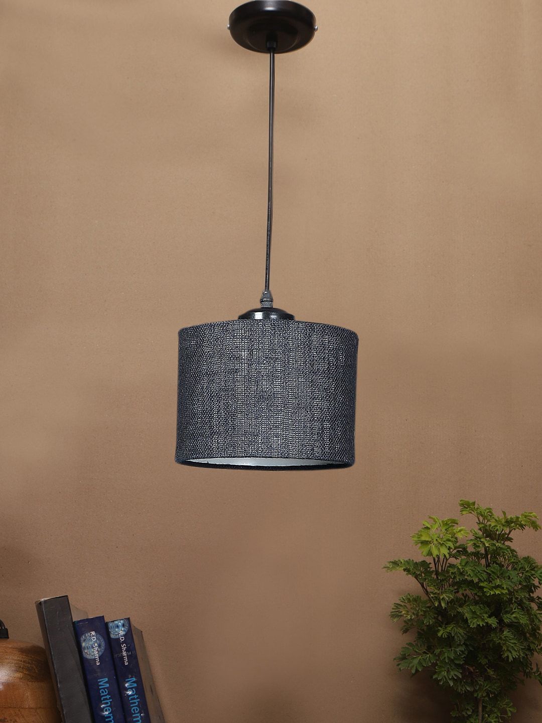 Devansh Black Textured Ceiling Lamp-picture-44