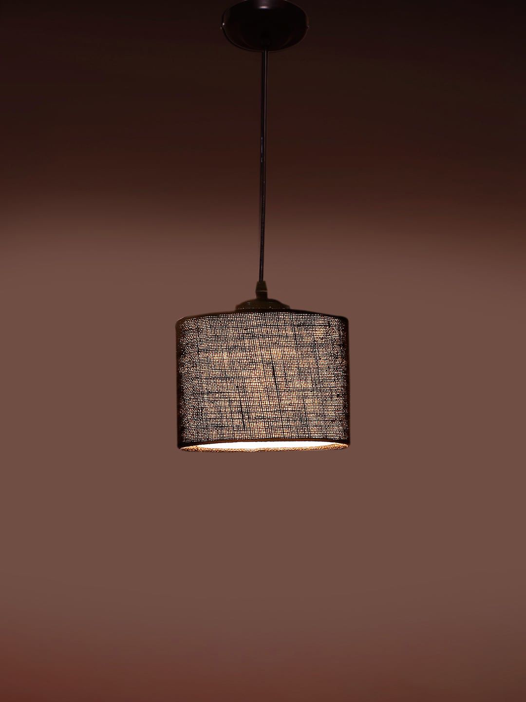 Devansh Brown Textured Ceiling Lamp-image-44