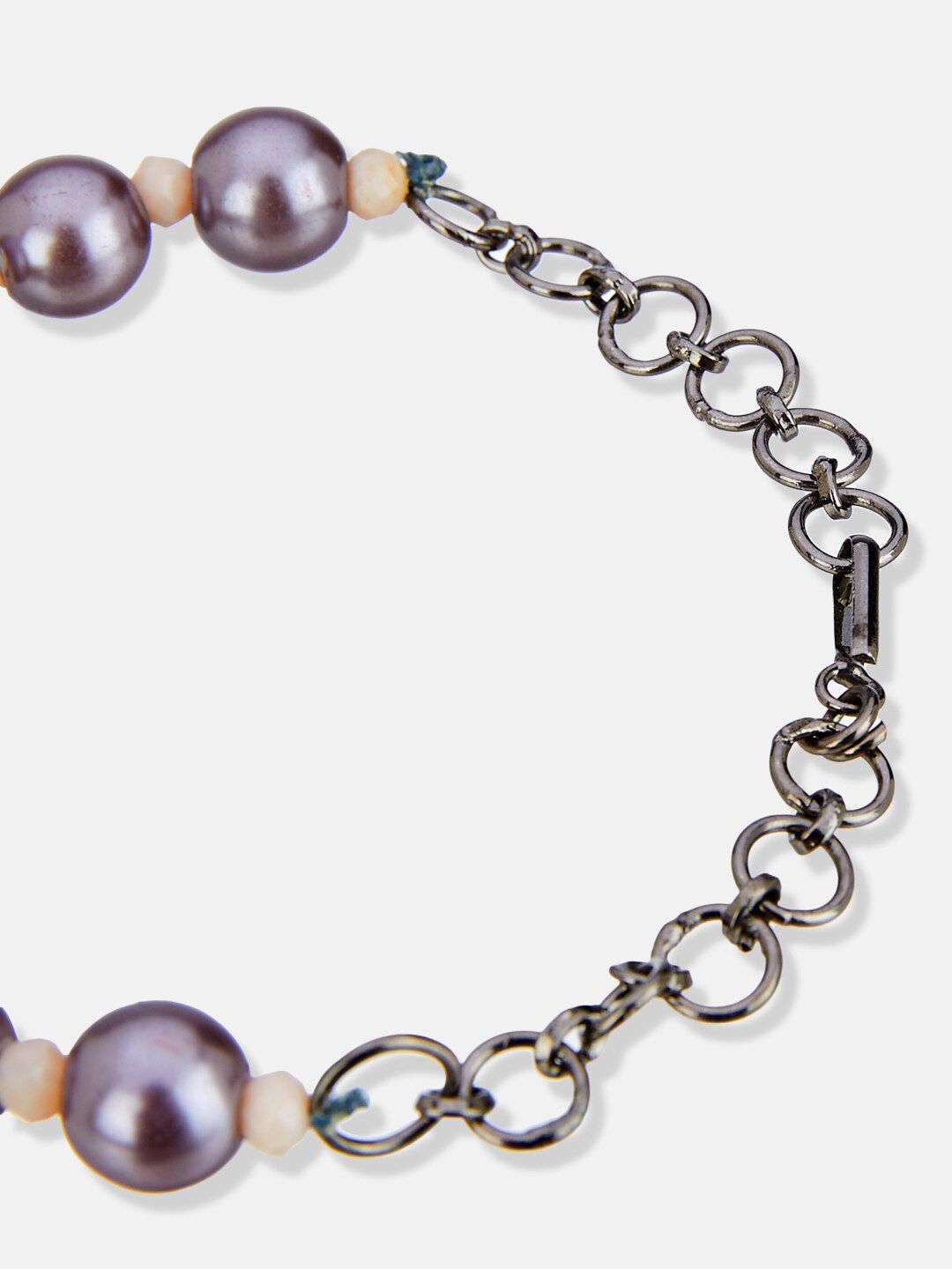 ATIBELLE Silver-Plated American Diamond Studded Brass Wraparound Bracelet
