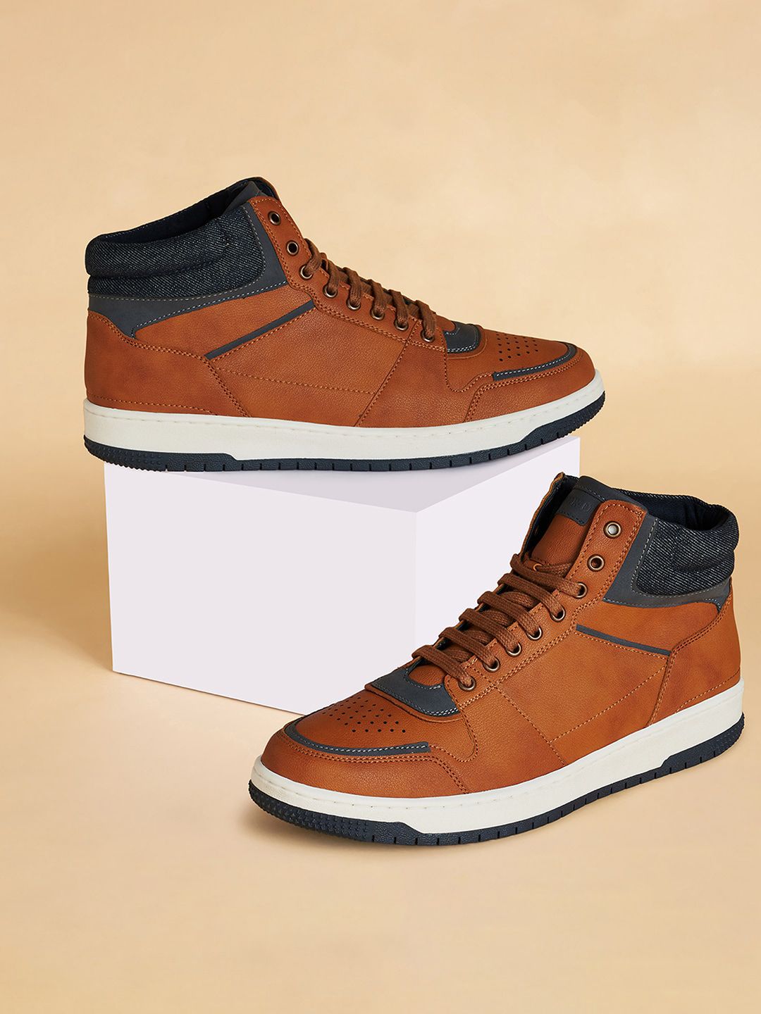 BYFORD by Pantaloons Men Perforated Mid-Top Sneakers-picture-35