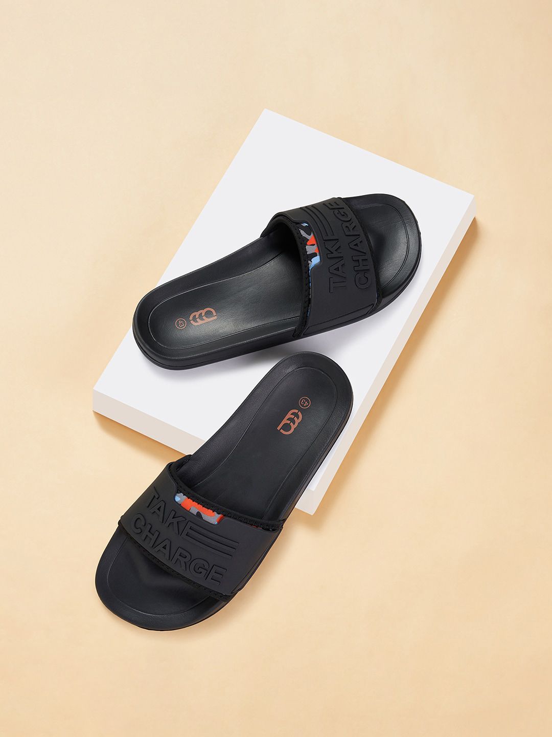 Ajile by Pantaloons Men Textured Open Toe Sliders-picture-22