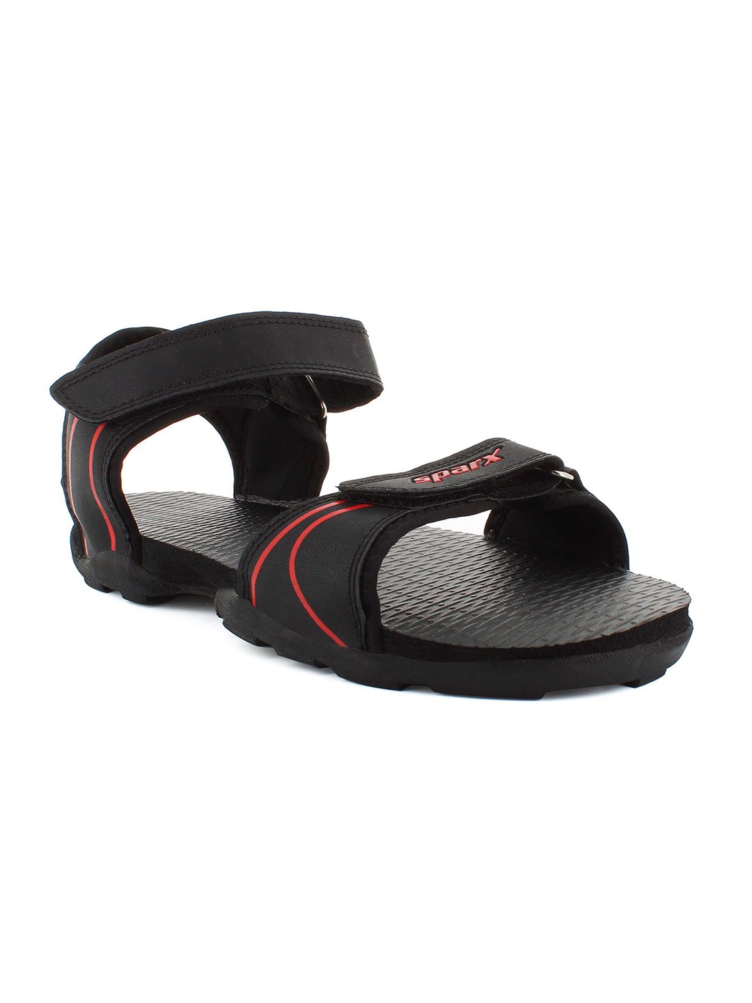Sparx Men Textured Sports Sandals With Velcro Closure-image-13