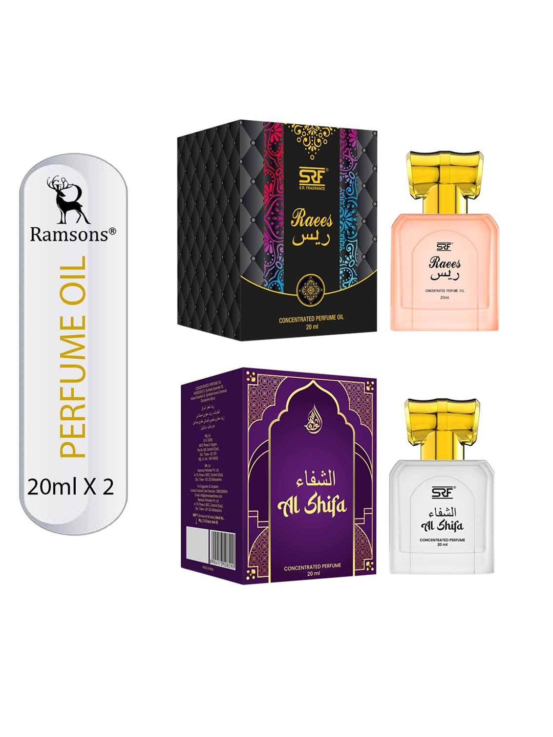 Ramsons SRF Set Of 2 Al Shifa & Raees Concentrated Perfume Oil - 20ml Each-image-37