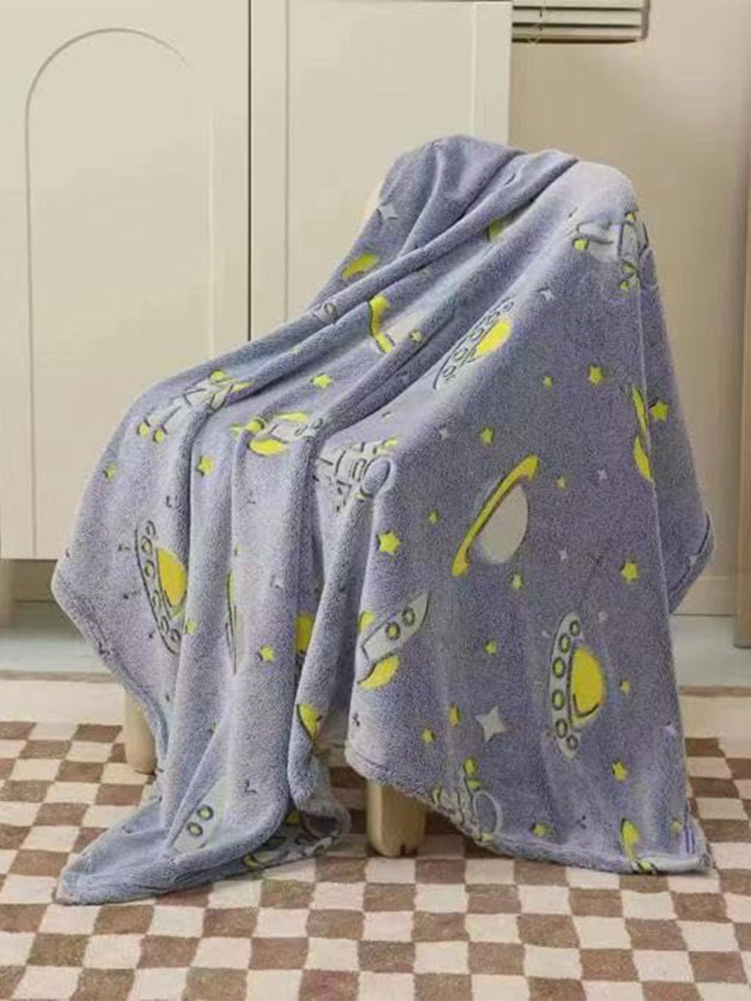 Butterthief Blue Cartoon Characters Microfiber Mild Winter 210 GSM Single Bed Blanket-image-24