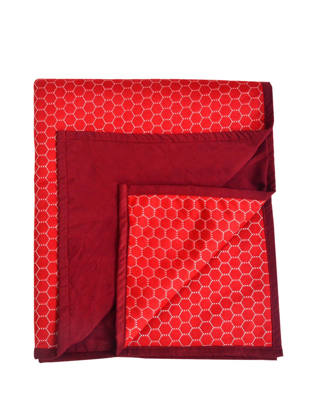 Adbeni Red & Maroon Printed 210 GSM Cotton Waterproof Cotton Kids Mattress Protector-picture-20