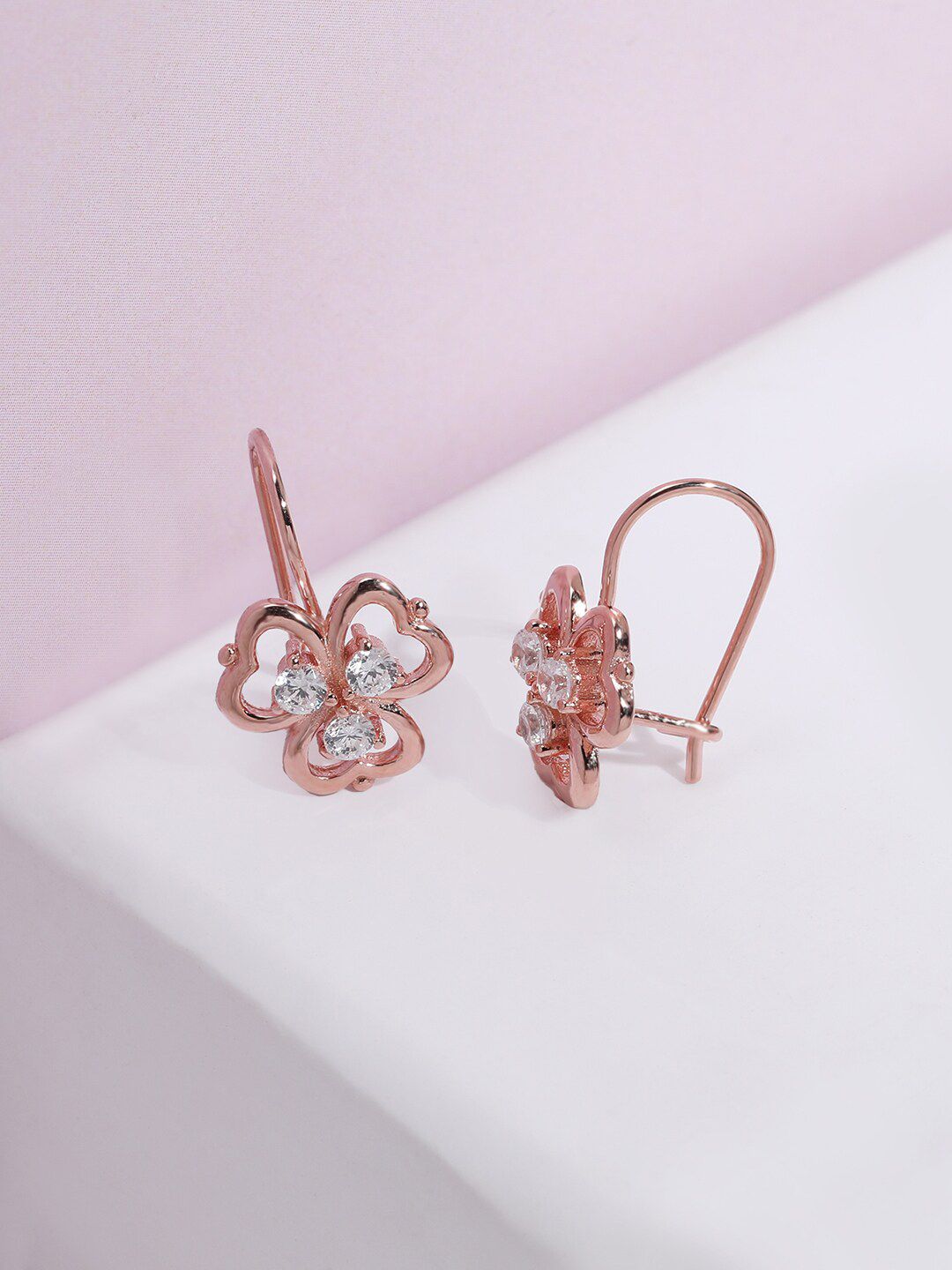 GIVA 925 Sterling Silver Rose Gold-Plated Earrings-picture-11