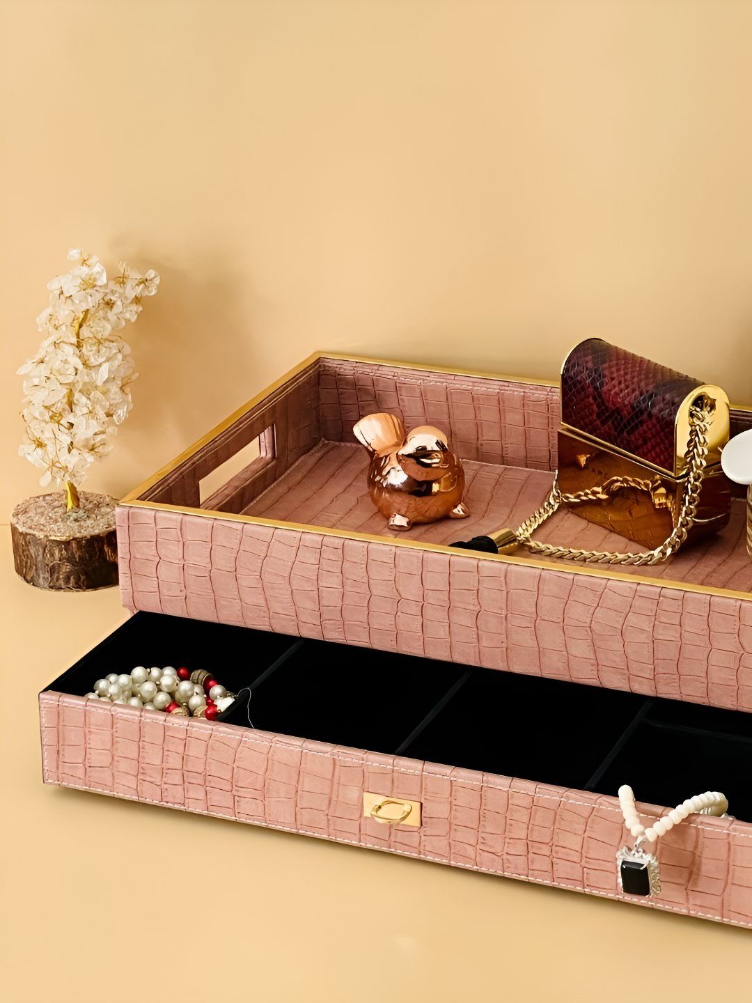 CasaGold Brown Textured Leather Organiser-image-21