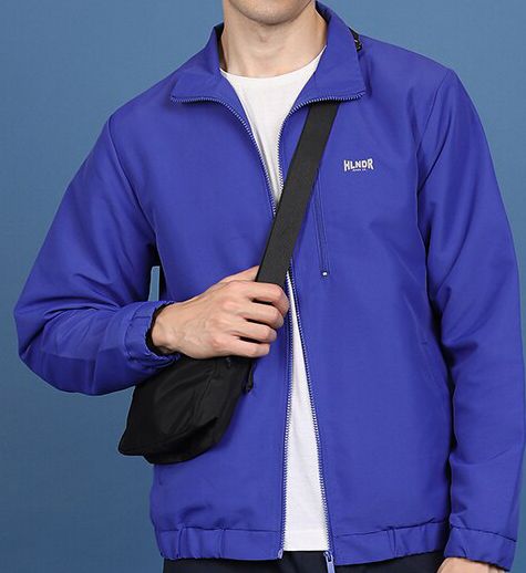 HIGHLANDER Mock Collar Bomber Jacket