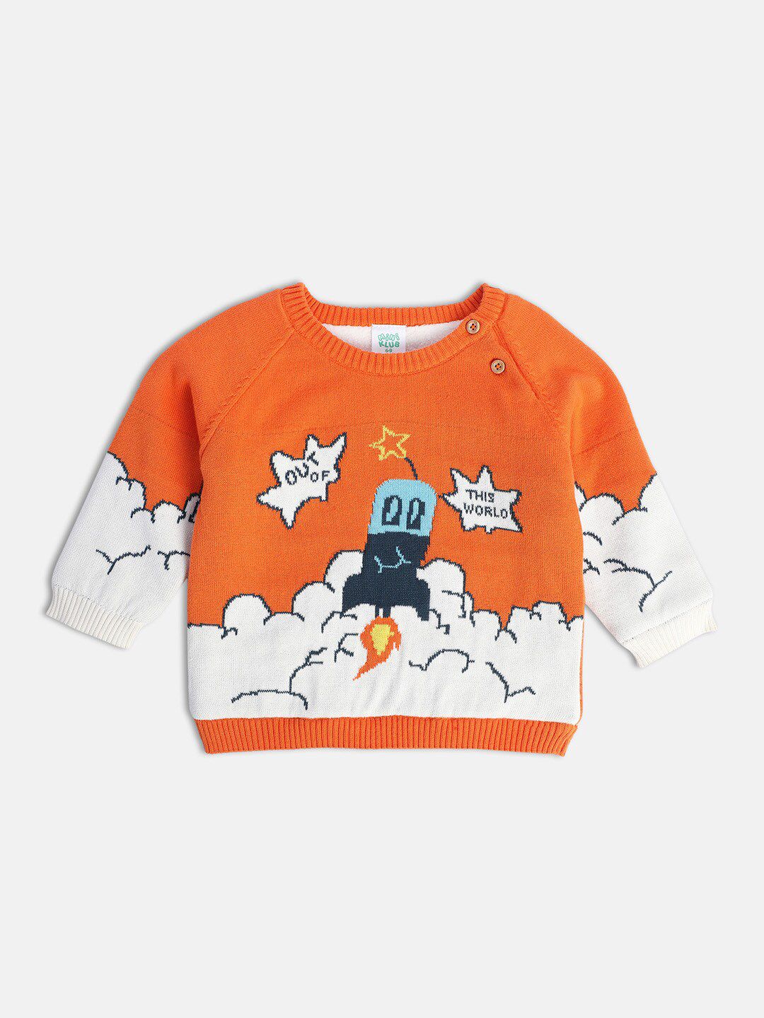 MINI KLUB Boys Printed Pure Cotton Pullover Sweaters-picture-25