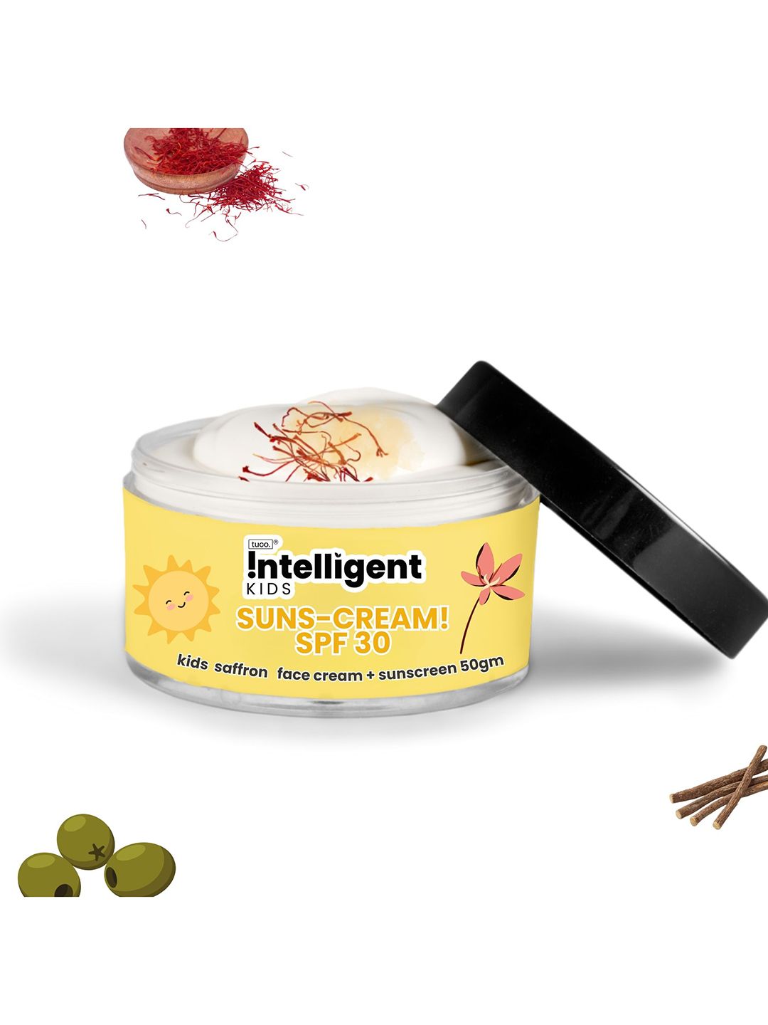 Tuco Intelligent Kids Saffron Face Cream & Sunscreen UVA/B SPF 30 ++ - 50g-image-35