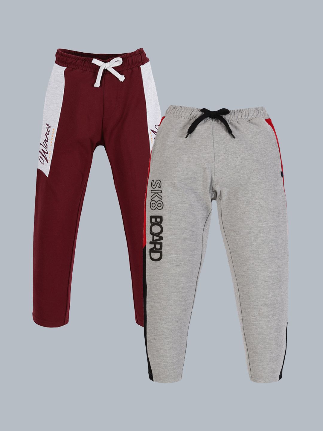 3PIN Boys Pack of 2 Printed Pure Cotton Antimicrobial Track Pants-picture-20