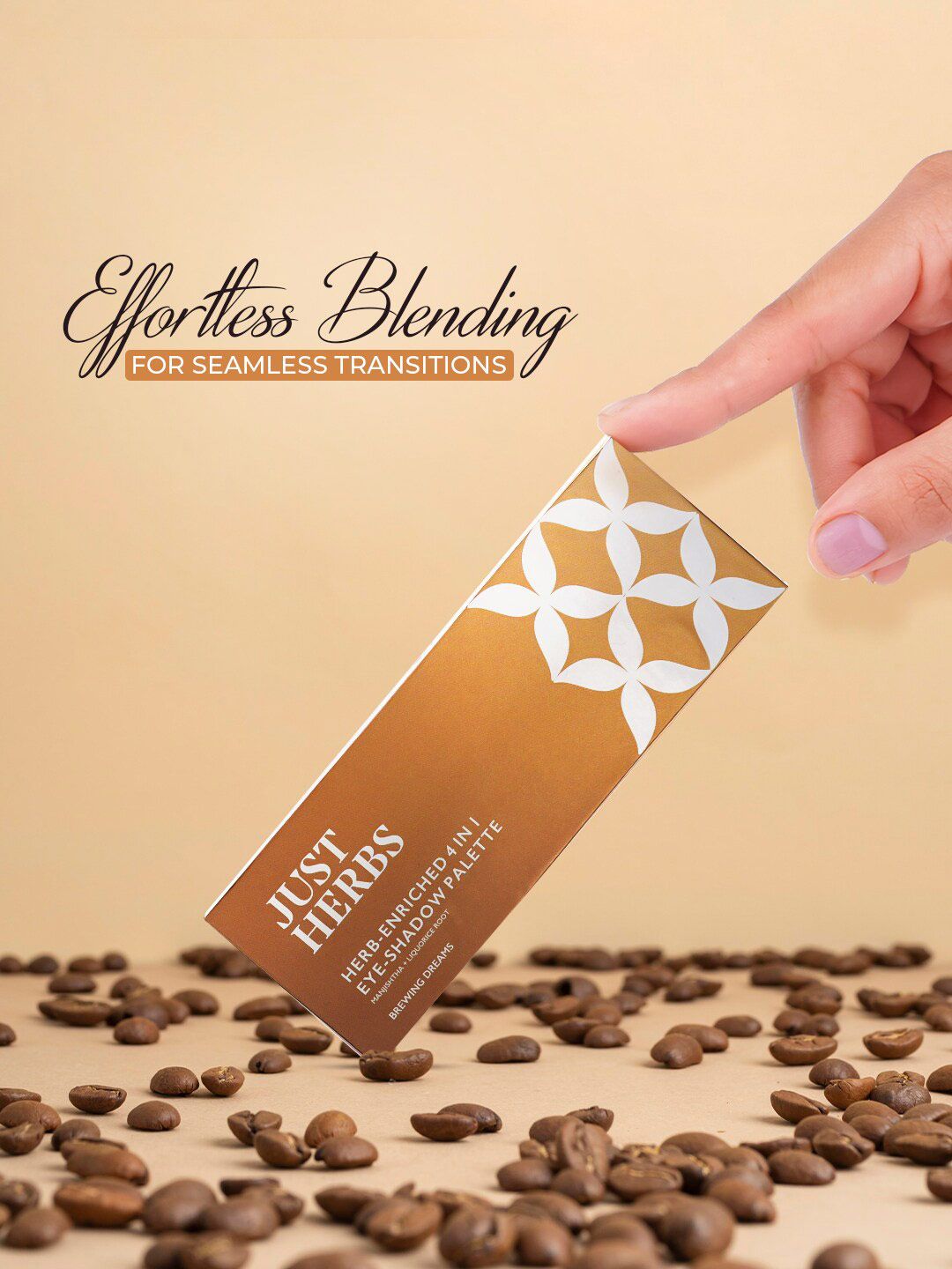 Just Herbs Herbs Enriched 4 In 1 Eye Shadow Palette - 4g - Brewing Dreams-image-8