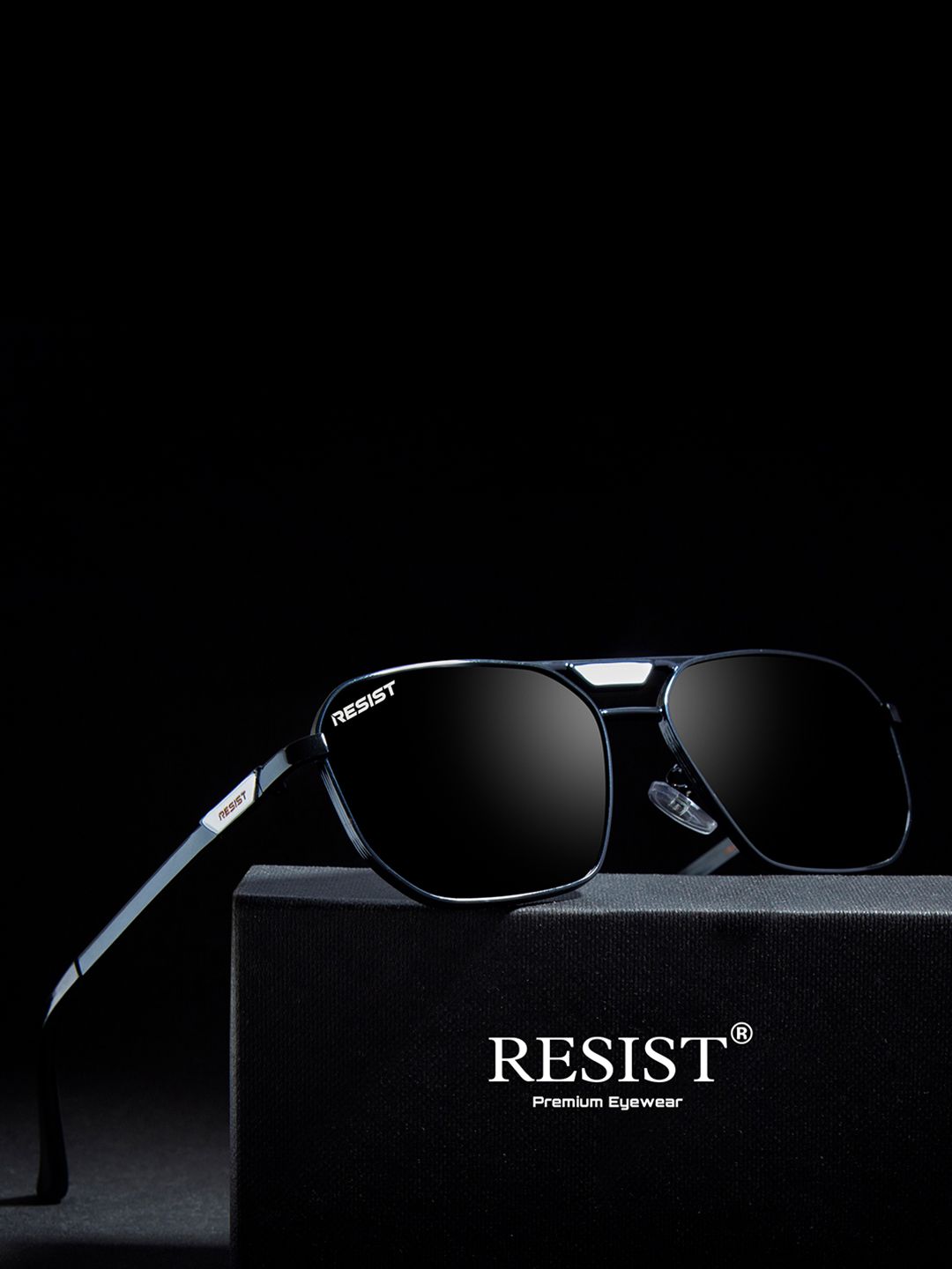RESIST EYEWEAR Unisex Square Sunglasses With UV Protected Lens-picture-17