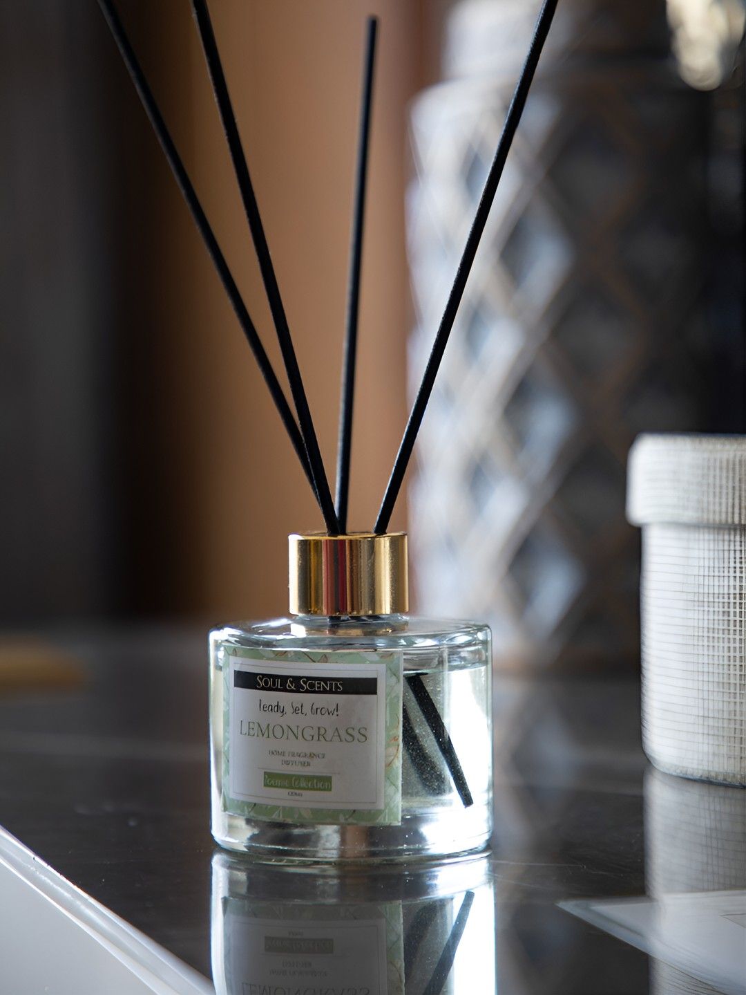 SOUL & SCENTS Transparent Lemongrass Reed Aroma Oil Diffuser 120 ml-picture-15