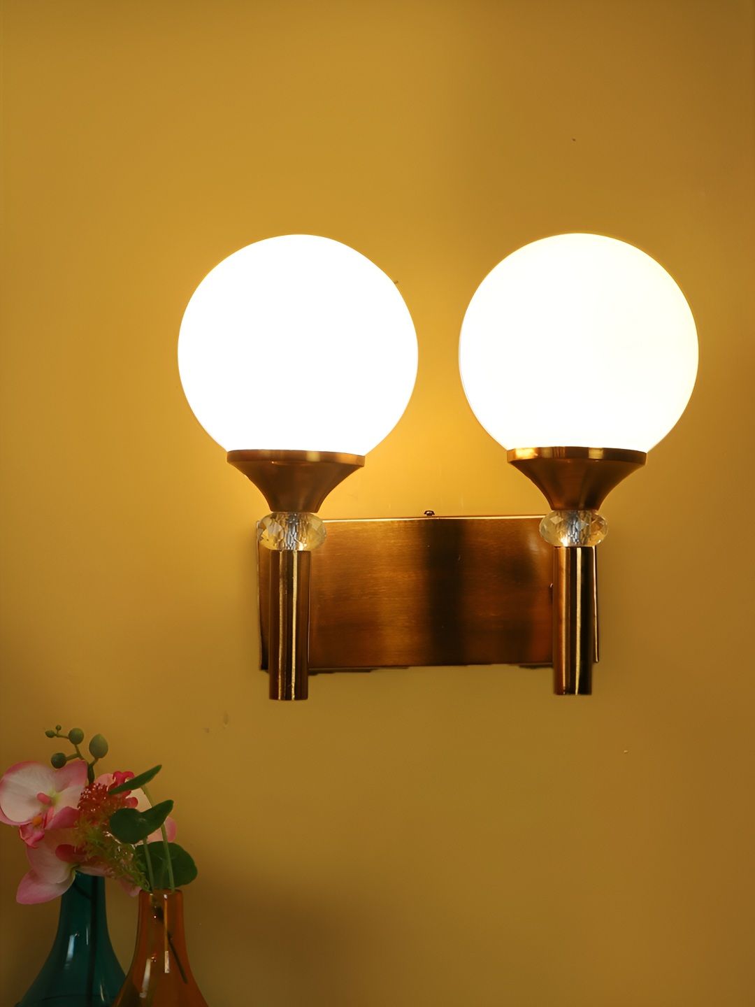 ELIANTE Gold-Toned Iron Contemporary Cylinder Shaped Wall Lamp-image-30