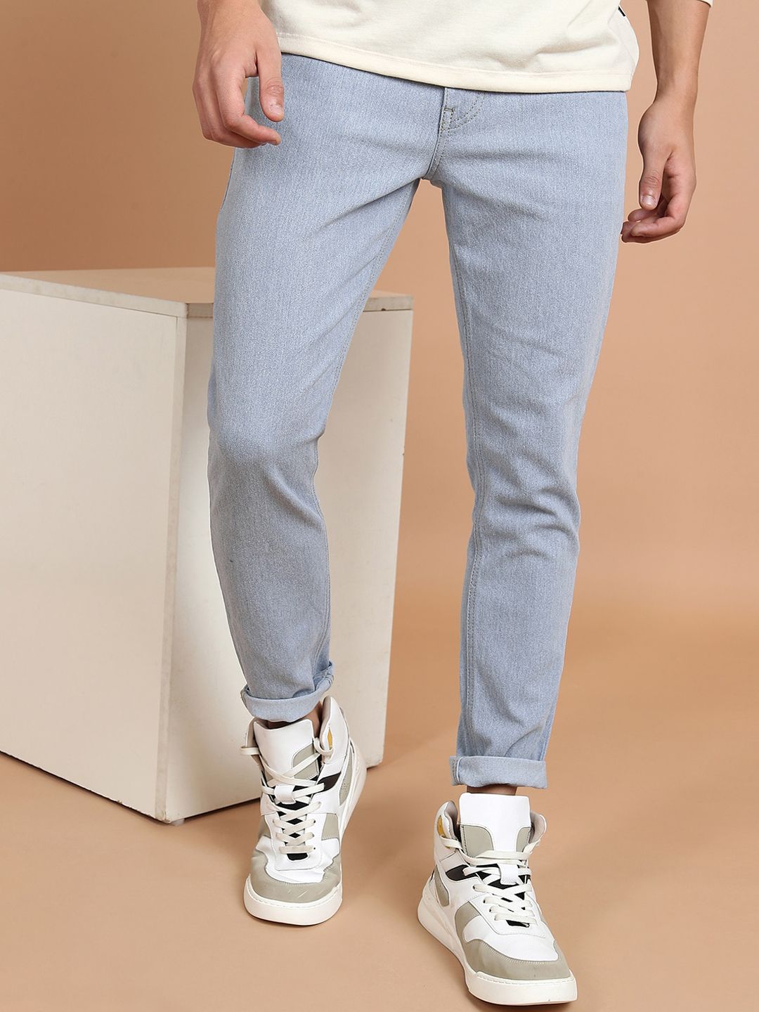 HIGHLANDER Men Blue Slim Fit Mid Rise Stretchable Jeans - Price History