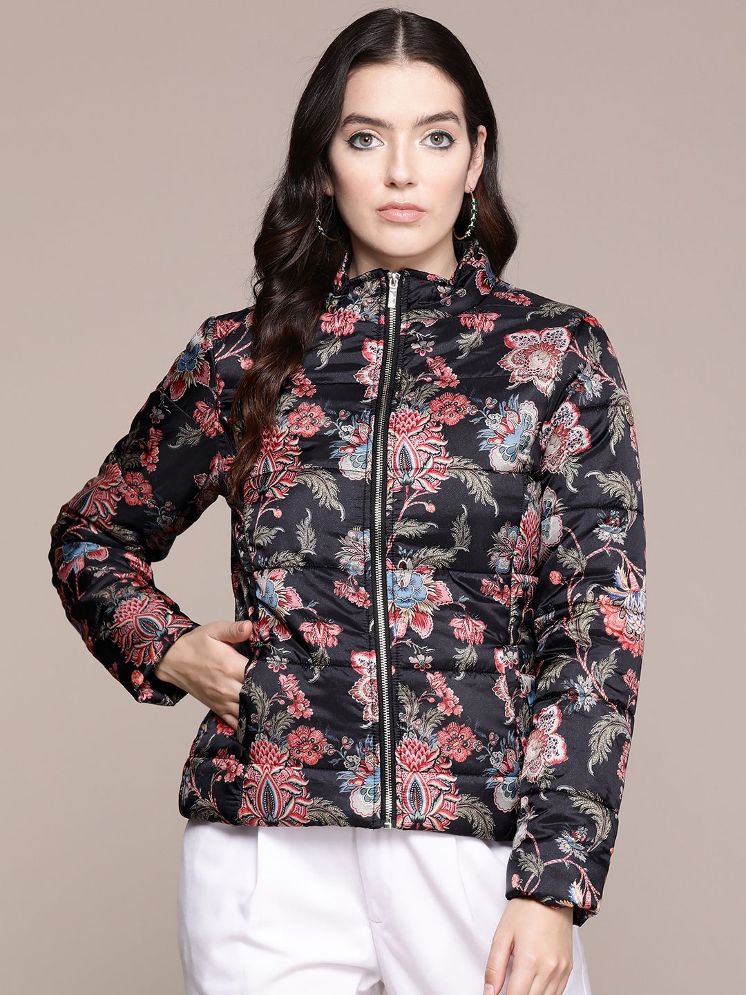 Label Ritu Kumar Floral Print Padded Jacket-picture-22