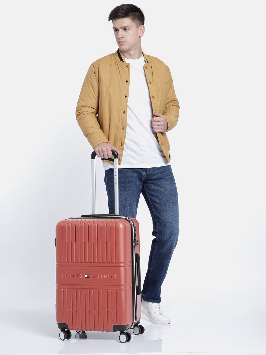 Tommy Hilfiger Stanford Hard Luggage Medium Trolley Suitcase-picture-12