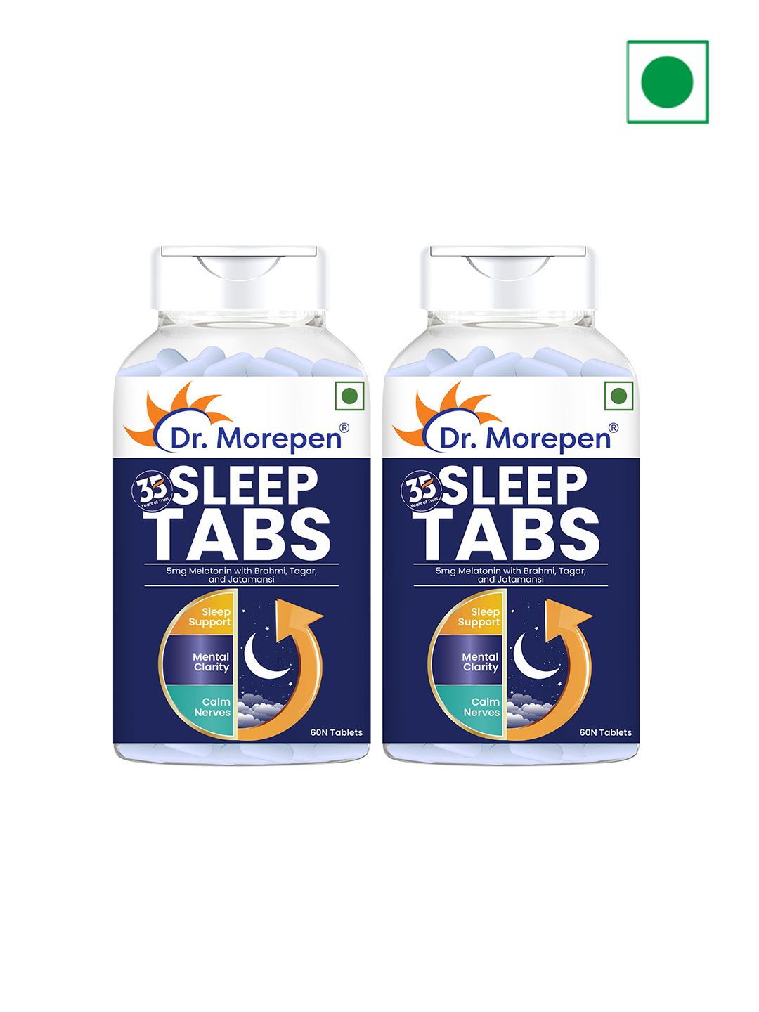 Dr. Morepen Set of 2 Sleep Tablets With Brahmi & Jatamansi - 60 Tablets Each-picture-46