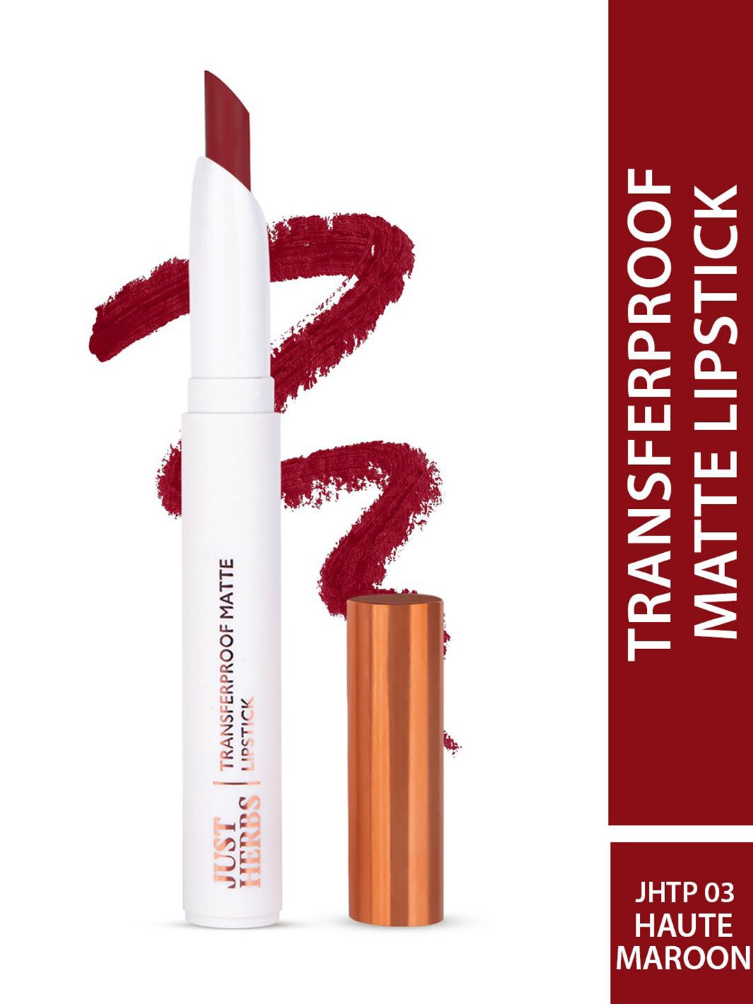 Just Herbs Transferproof Matte Lipstick 1.7 g - Haute Maroon 03-image-24
