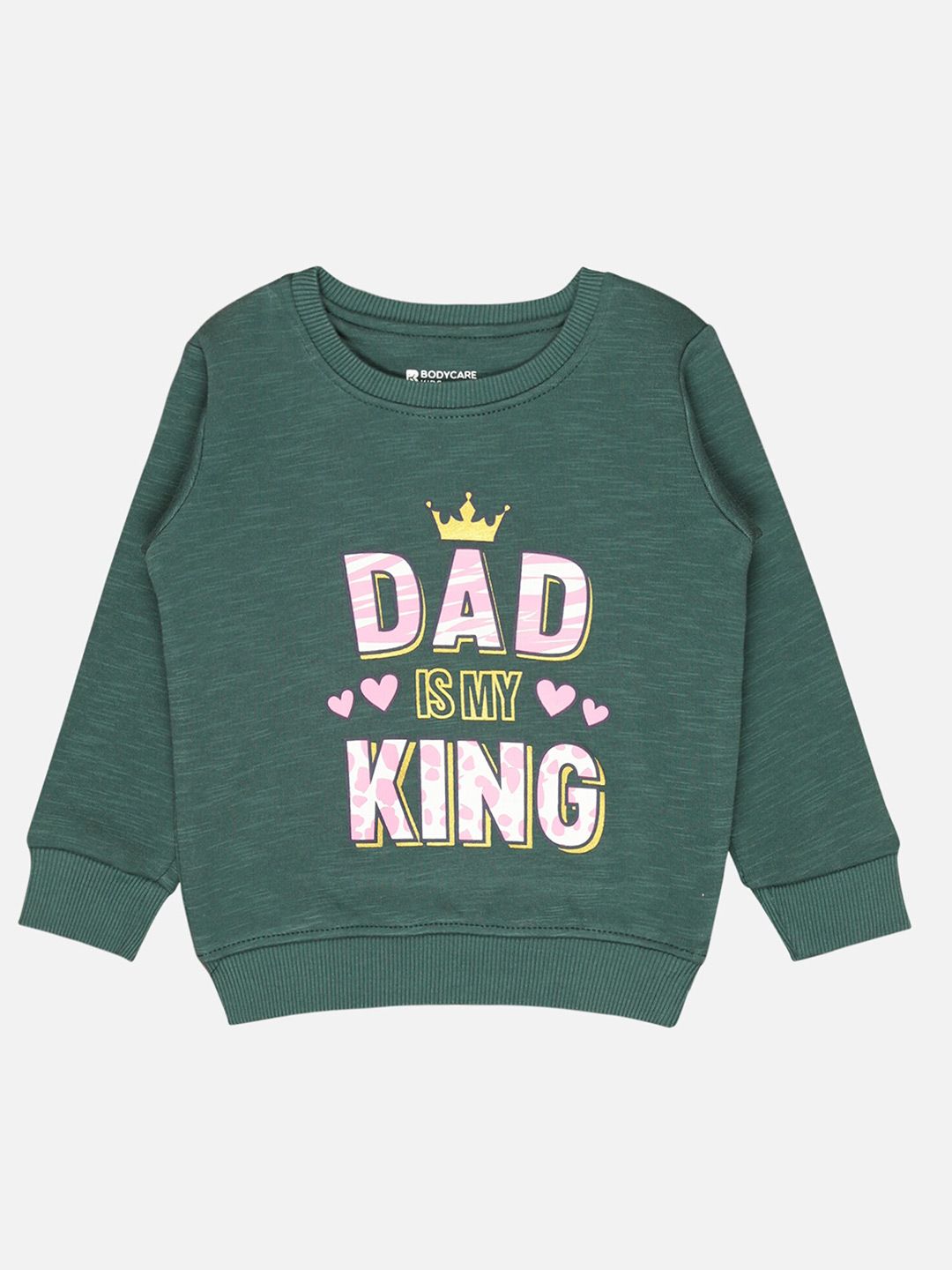 Bodycare Kids Girls Typography Printed Fleece Pullover-picture-30