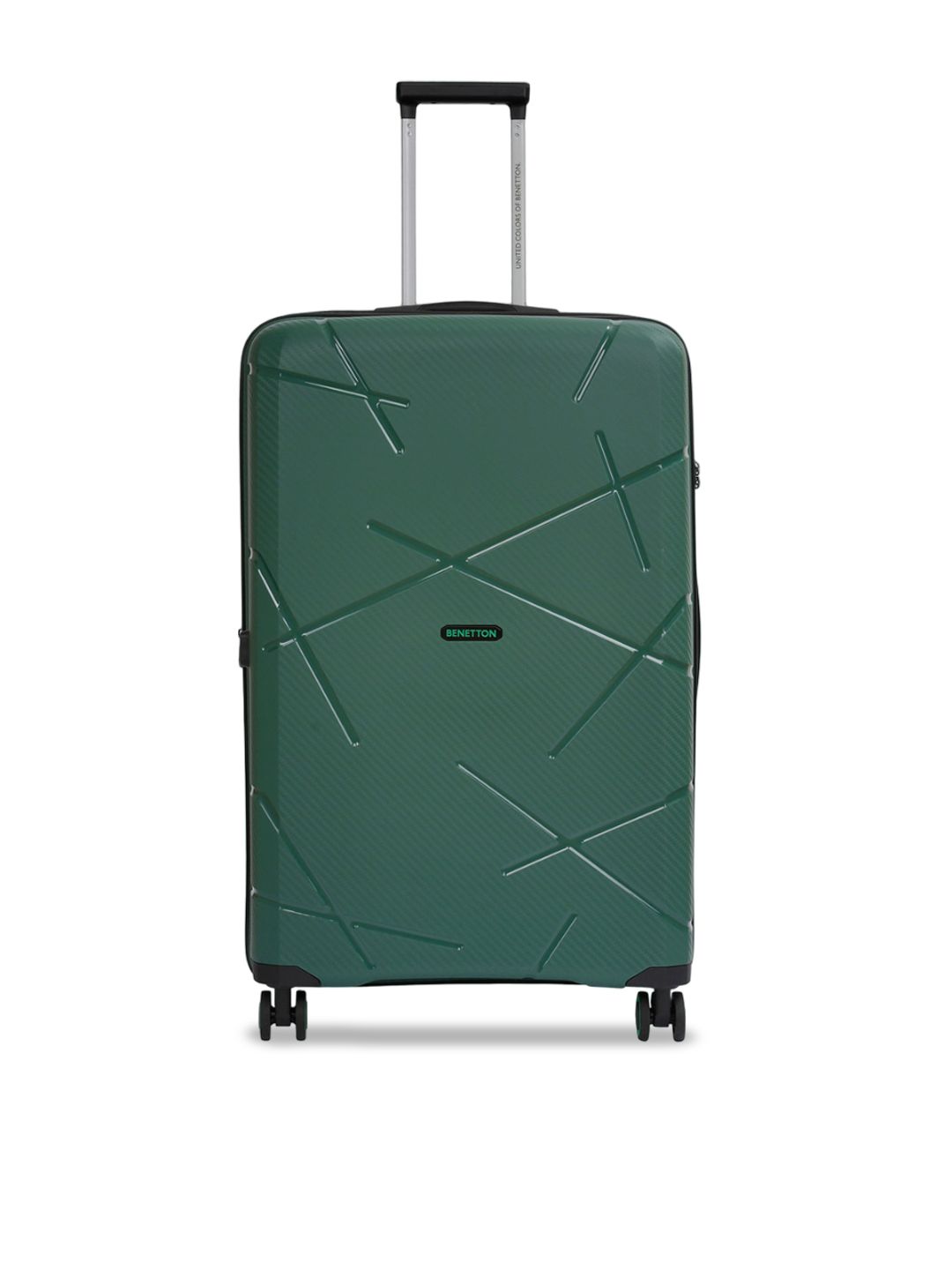 United Colors of Benetton Textured Hard-Sided Large Check-In Trolley Suitcase - 125 L-image-26