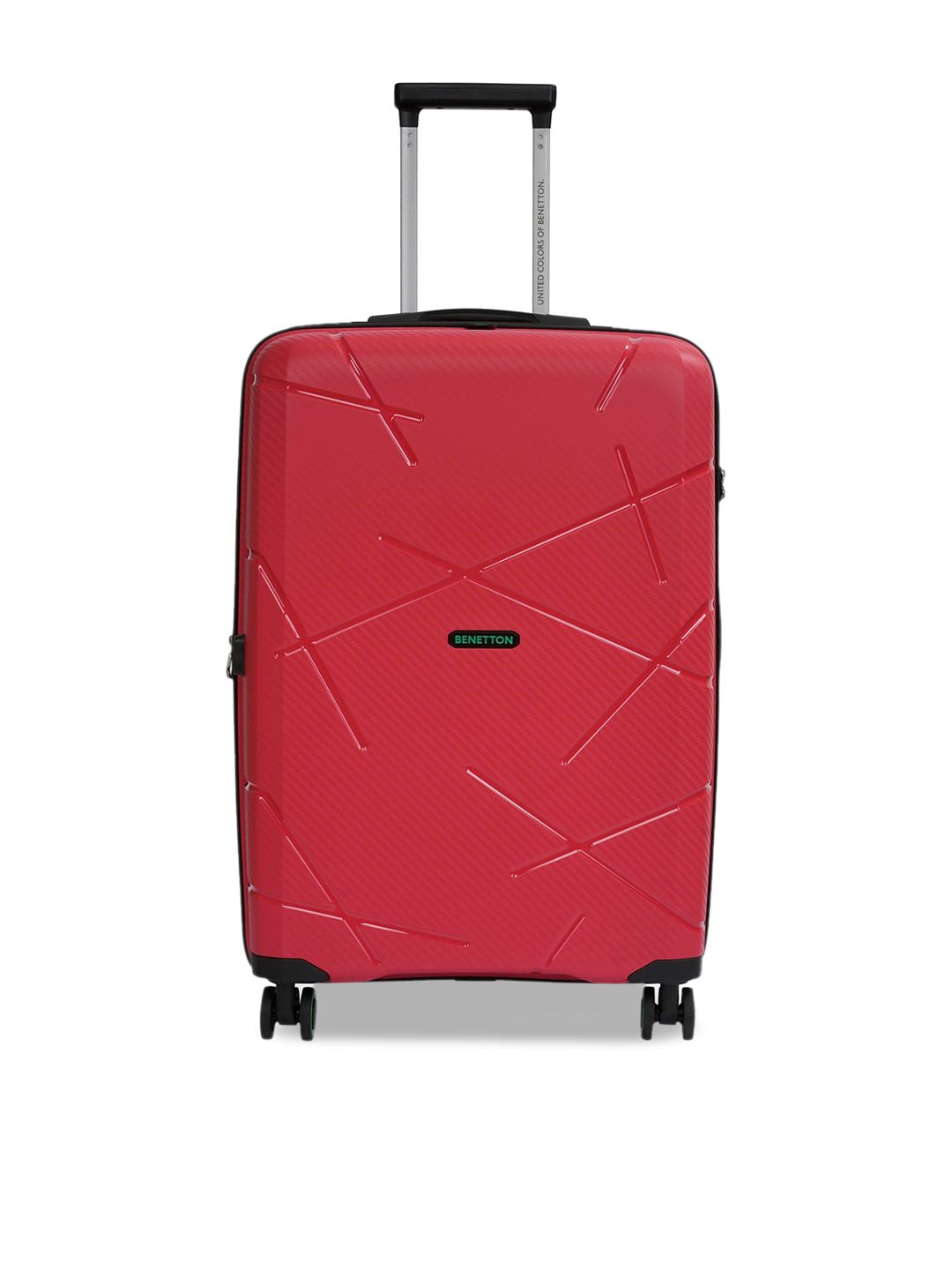 United Colors of Benetton Textured Hard-Sided Medium Trolley Suitcase-picture-30