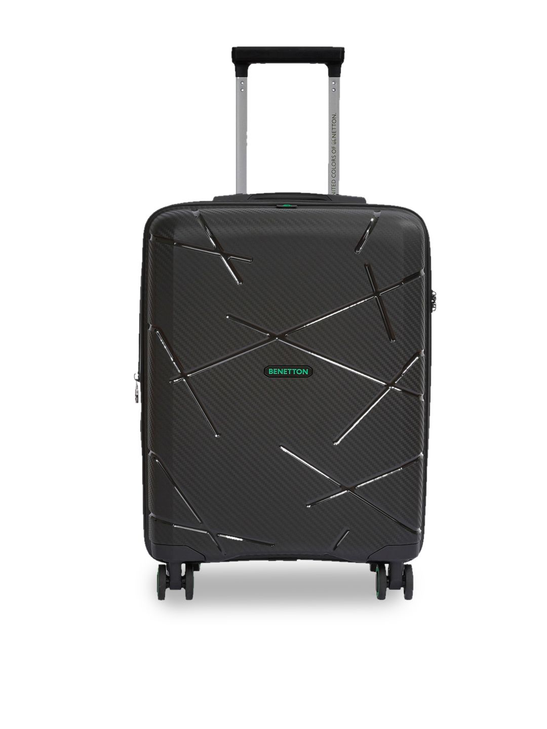 United Colors of Benetton Textured Hard-Sided Medium Trolley Suitcase-picture-29