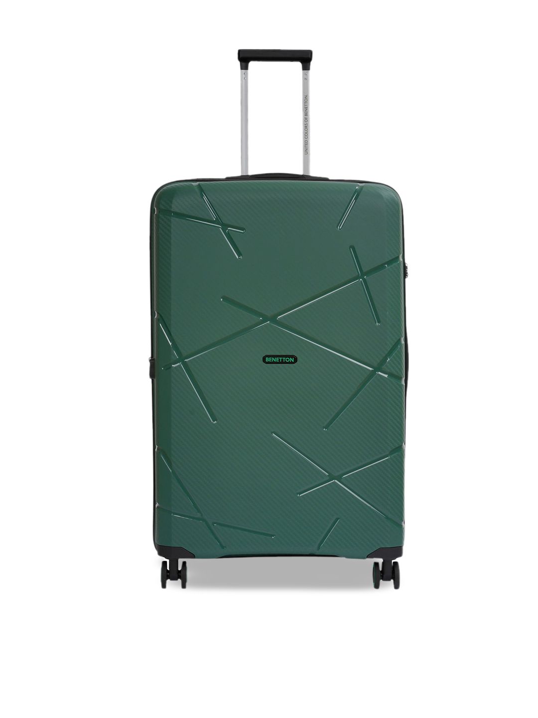 United Colors of Benetton Textured Hard-Sided Cabin Trolley Suitcase - 48 L-image-23