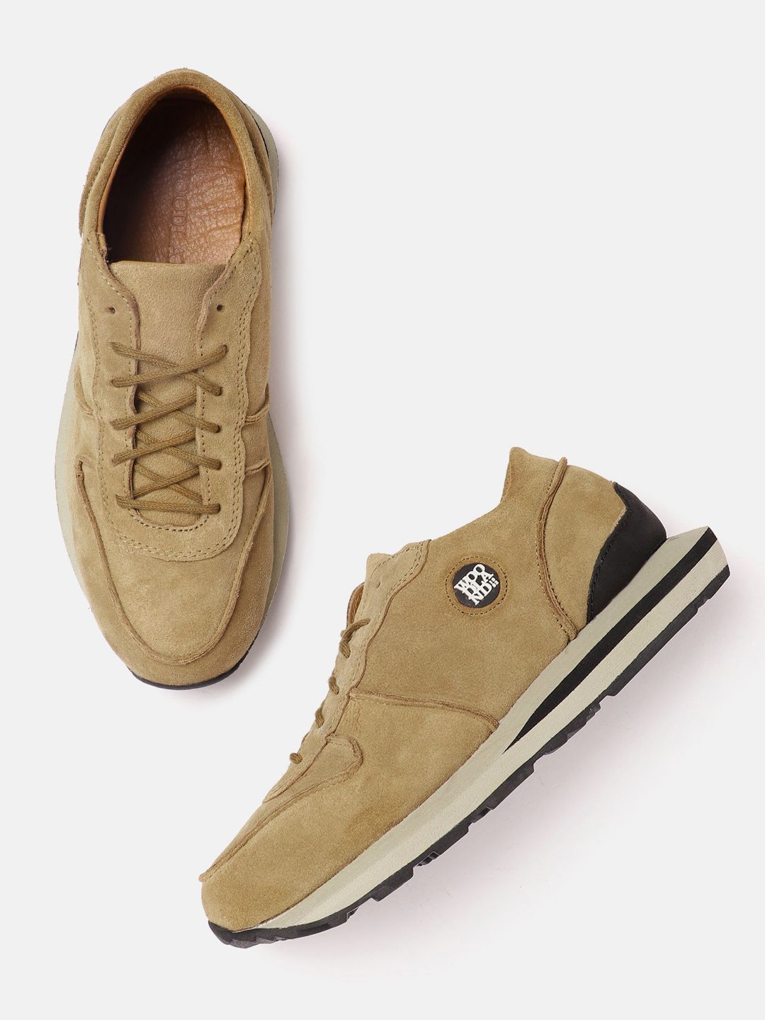 Woodland Men Leather Sneakers-picture-34
