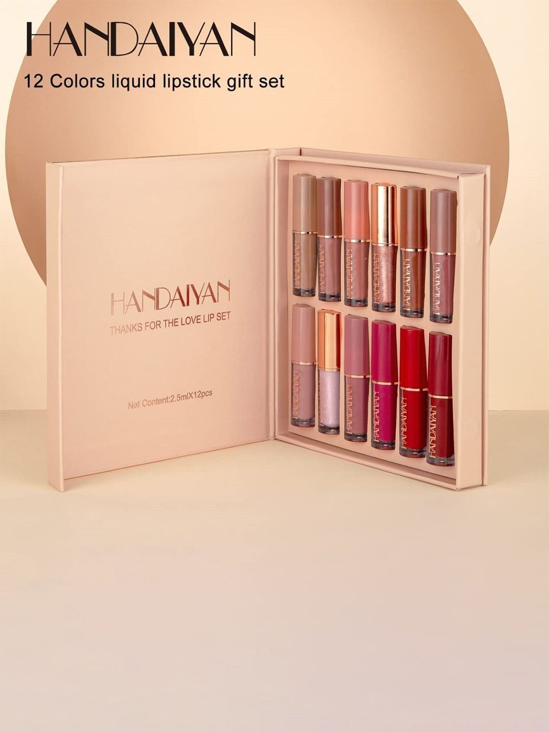 FEELHIGH Set of 12 Handaiyan Velvet Matte Liquid Lipsticks -1-2-3-4-5-6-7-8-9-10-11-12-image-37