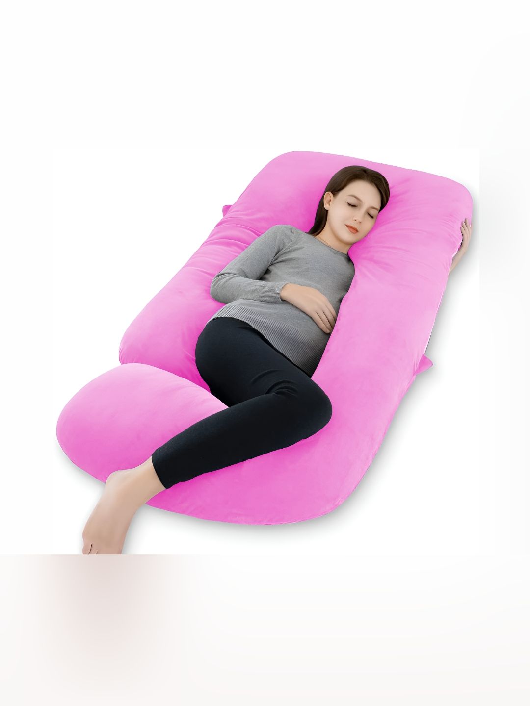 DADDY COOL Pink & White Faux Velvet Fibre Filled Ultra Soft Maternity Pillow-picture-39