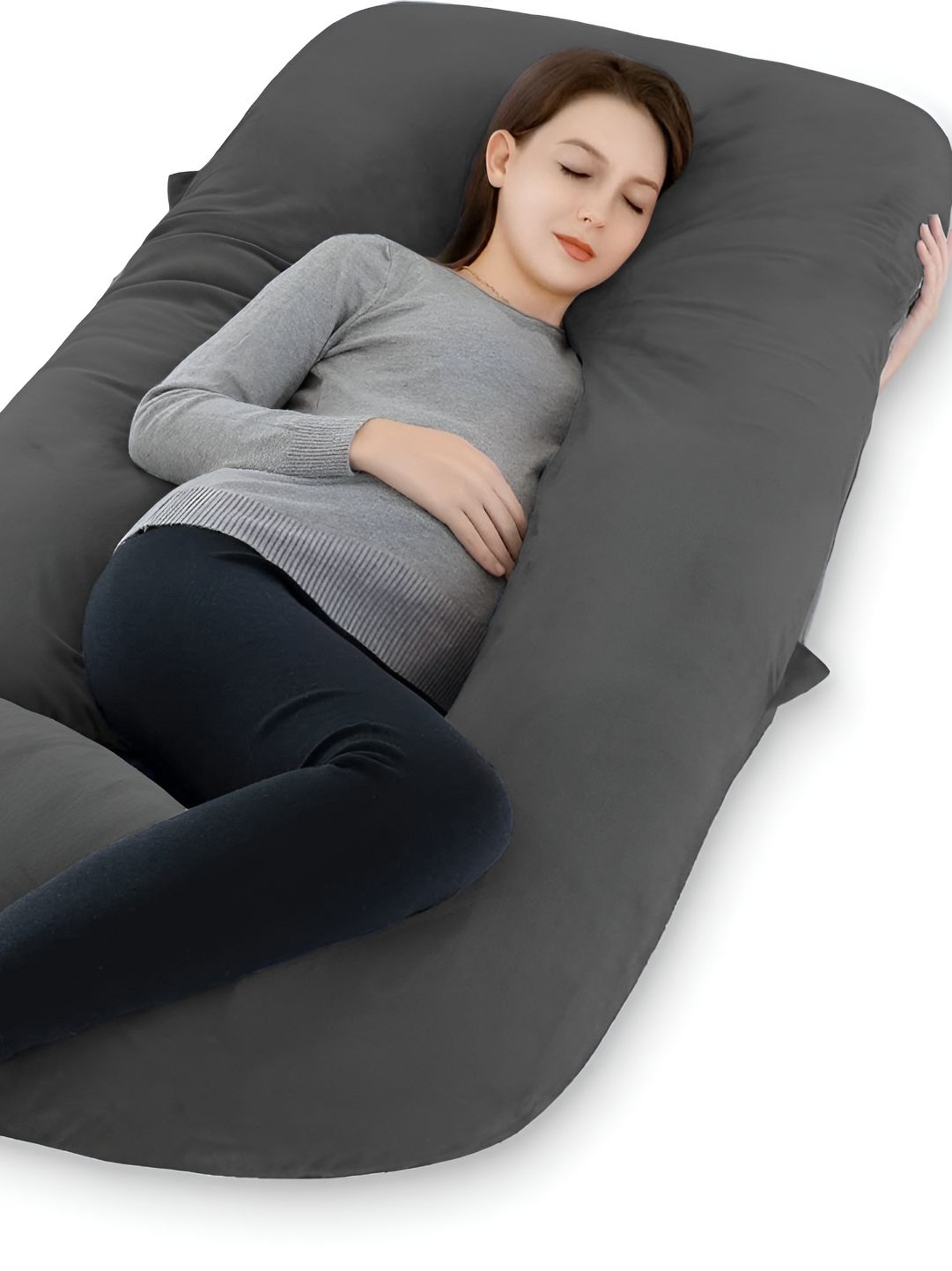 DADDY COOL Grey & White Faux Velvet Fibre Filled Ultra Soft Maternity Pillow-picture-13