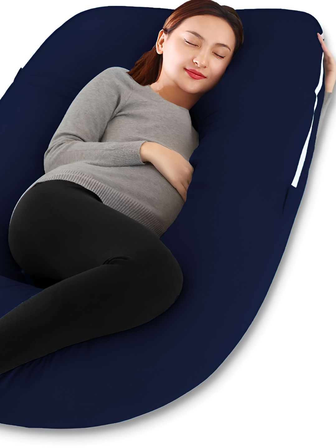 DADDY COOL Navy Blue & White Cotton Fibre Filled Ultra Soft Maternity Pillow-picture-33